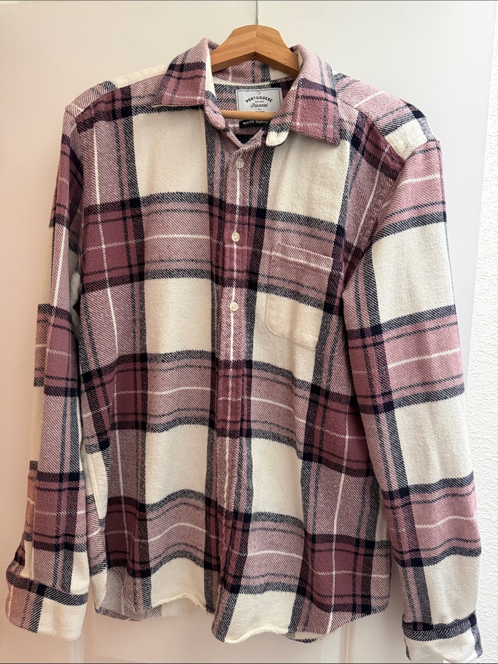 Men's Button-Up Shirt in Pink Plaid